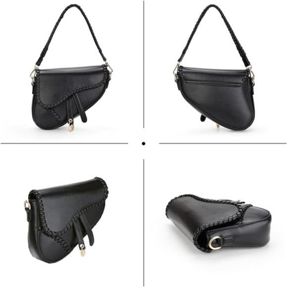 Glam Black Small Crossbody Purse - Picture 3 of 6